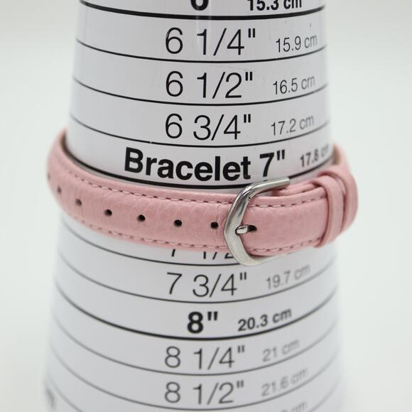 Timex Womens Pink Indiglo Light Easy Read Watch 25mm Dial Leather w New Battery - Picture 4 of 16